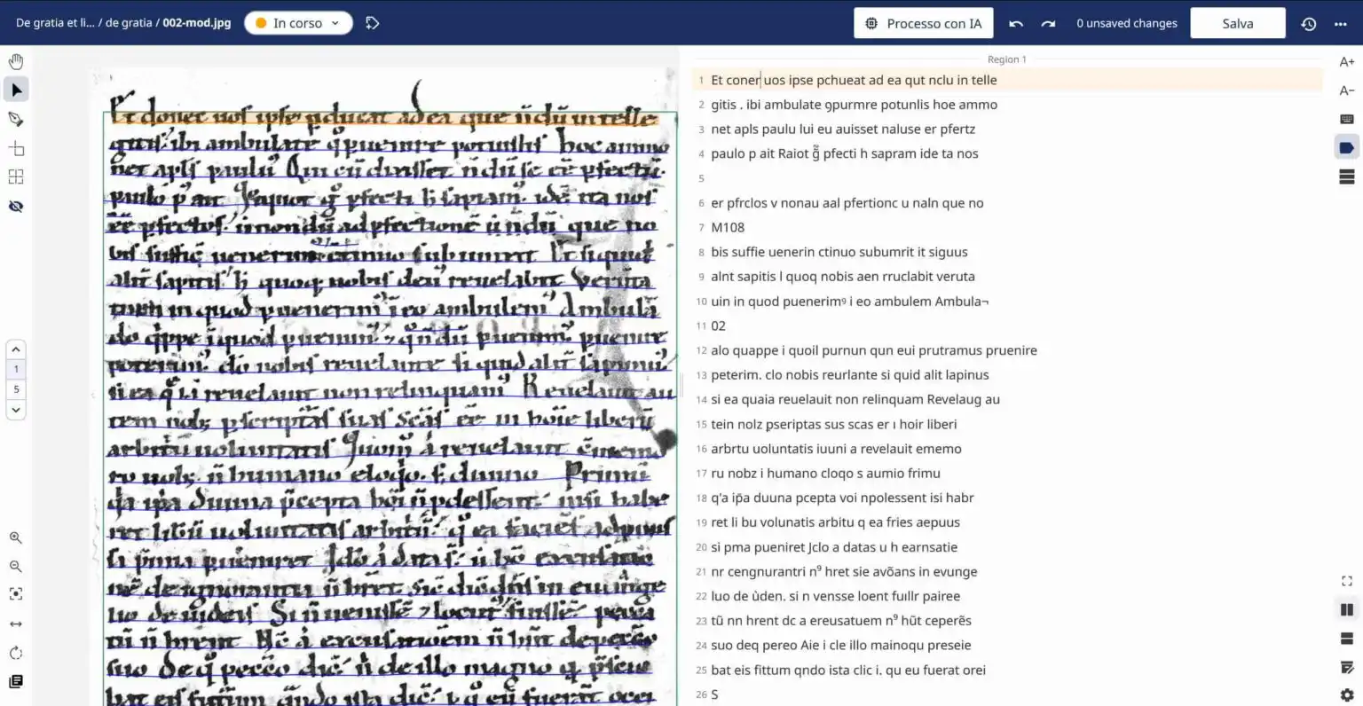 Correzione manuale