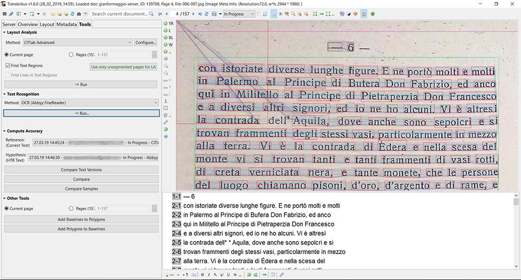 Segmentazione e trascrizione