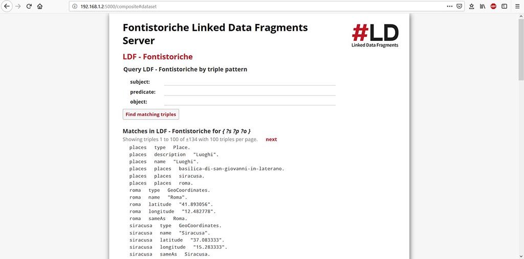 Linked Data Fragments Server - triple