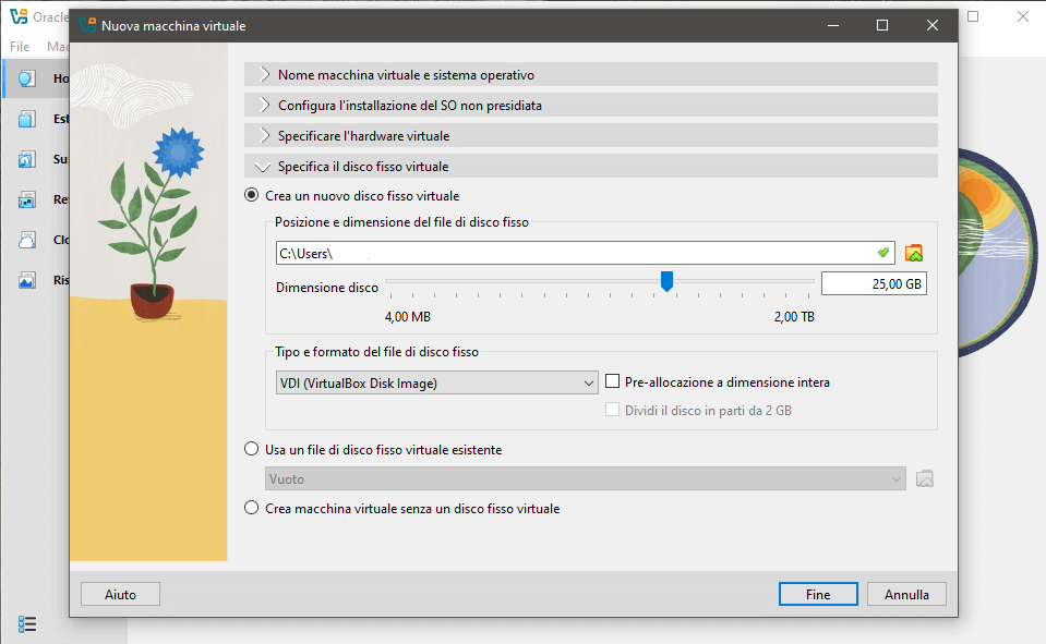 Oracle Virtual Box - step 4