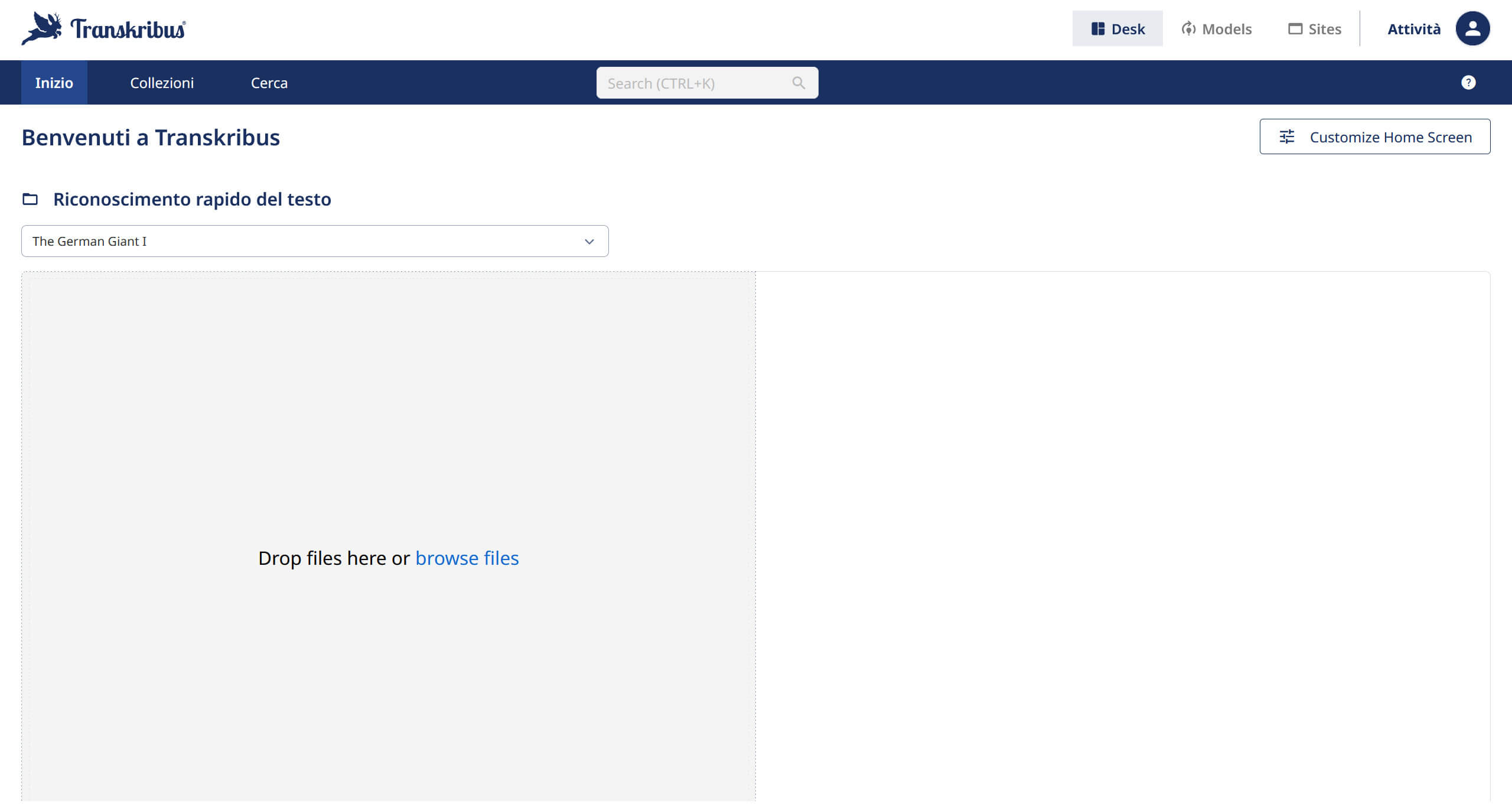 transkribus desk